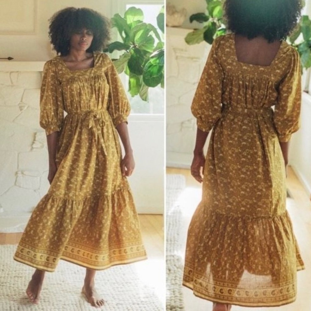 Christy Dawn Dress Bianca Maxi Dress In Golden Rod Medium